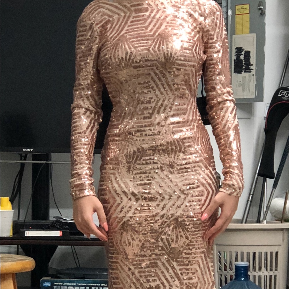 Long sequence dress. Beautiful worn once